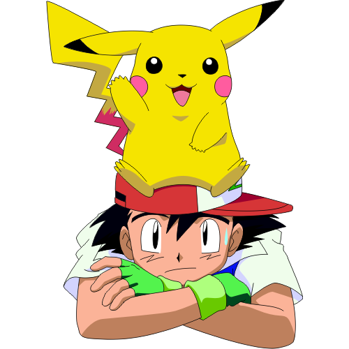 Sacha et Pikachu pokemon