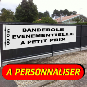 Banderole 80cm de haut