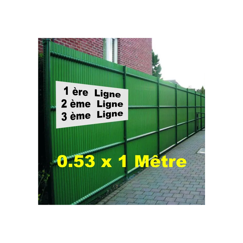 Banderole 53cm de haut