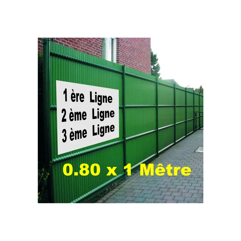 Banderole 80cm de haut