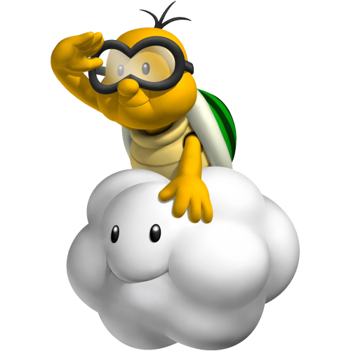 Lakitu vert nuage