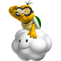 Lakitu vert nuage