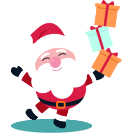Sticker mural Père Noël sur son traineau > Décomotif Sticker mural Père Noël sur son traineau > Décomotif