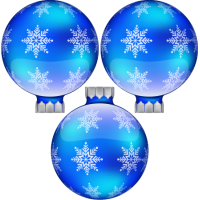 3 Boules de noël rouges T10