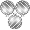 3 Boules de noël violettes T10
