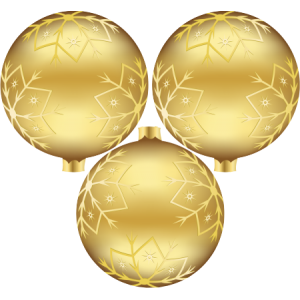 3 Boules de noël argent