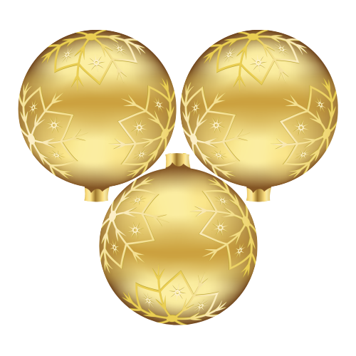 3 Boules de noël argent