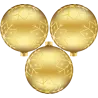 3 Boules de noël argent