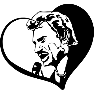 Stickers Johnny Hallyday coeur