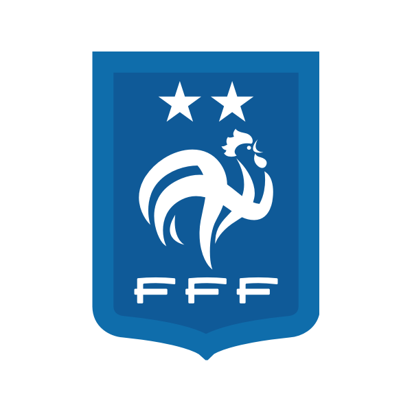 Sticker et autocollant Logo Equipe de France FFF 2 étoiles