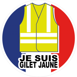 Sticker et autocollant gilet jaune