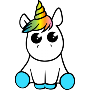 Licorne multicolore