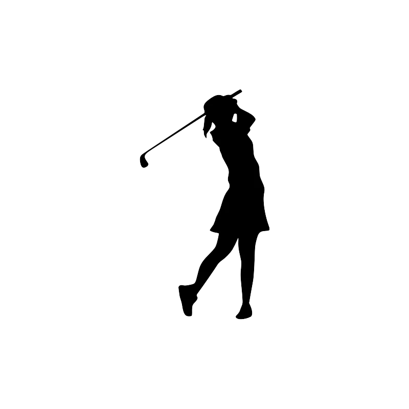 Joueur de golf et sac