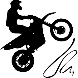 Moto cross roue arrière