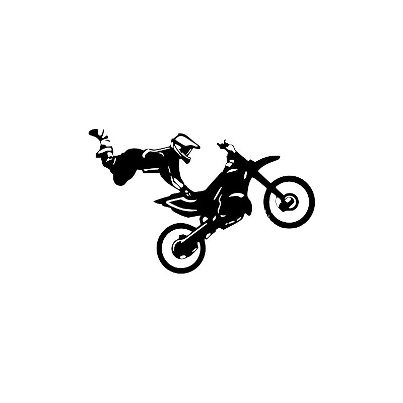 Moto cross saut
