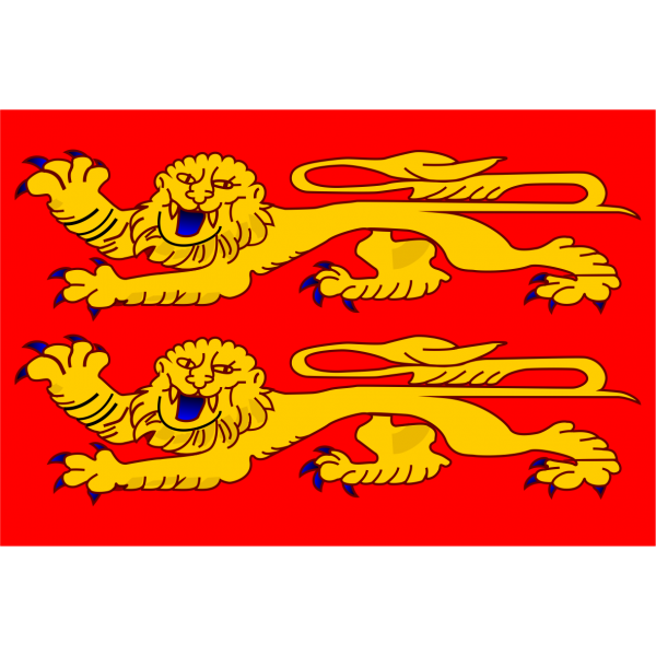 Autocollant drapeau de la Normandie