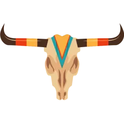 Autocollant tête de vache