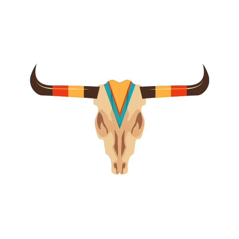 Autocollant tête de vache