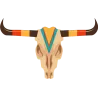 Autocollant tête de vache