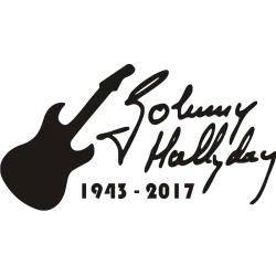 Sticker johnny hallyday dates