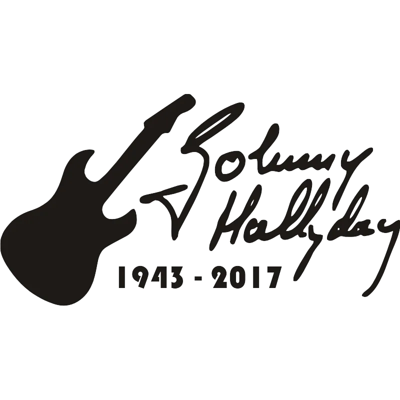 Sticker johnny hallyday dates