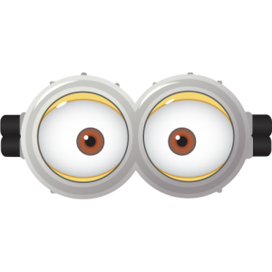 Autocollant Yeux Minions