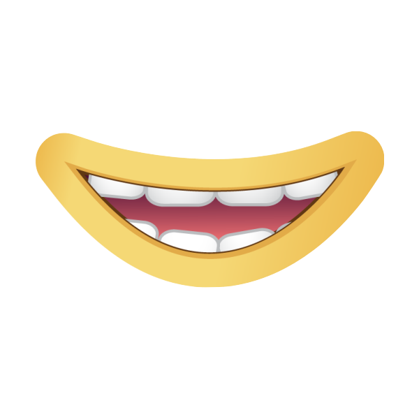 Stickers muraux pour les enfants - Sticker Smiley Grand large sourire