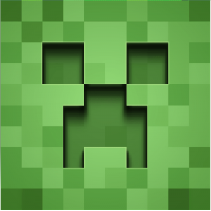 Autocollant minecraft tete verte