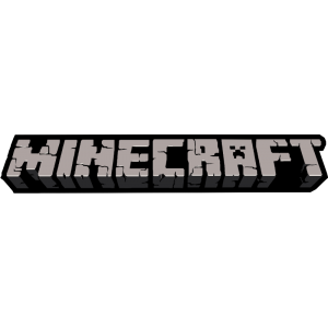 Autocollant minecraft texte