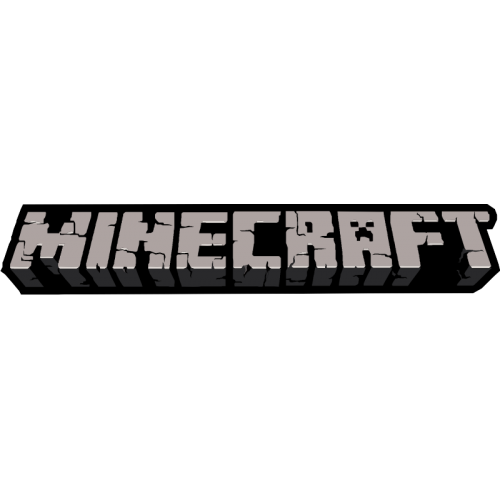 Autocollant minecraft texte