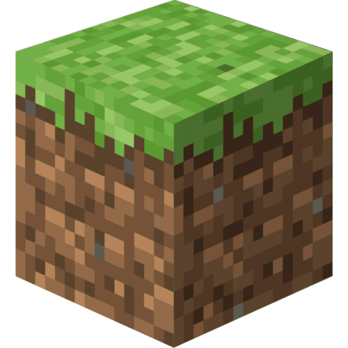 Autocollant minecraft cube