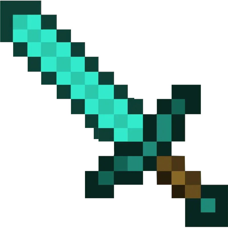 Autocollant minecraft éepée