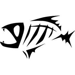 Sticker Arrête Poisson Pirate