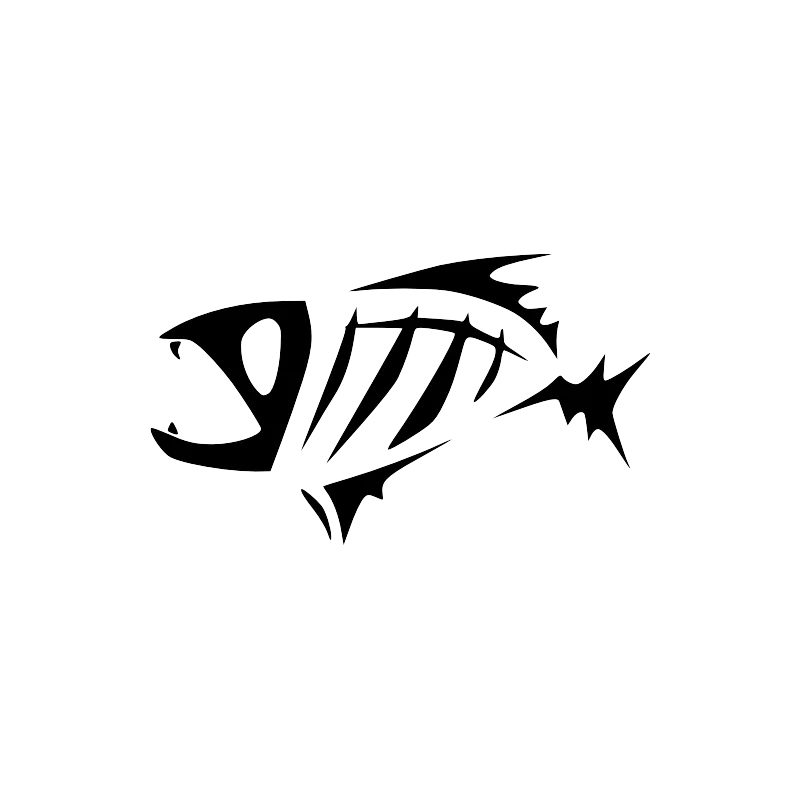 Sticker Arrête Poisson Pirate