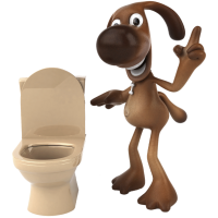 Chien Toilettes