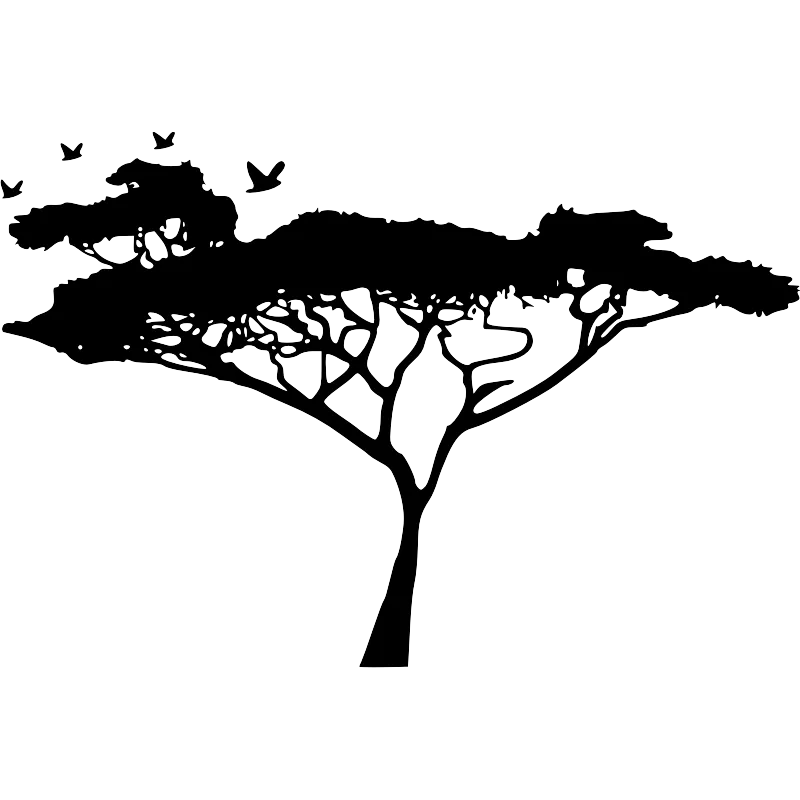 girafes et arbre