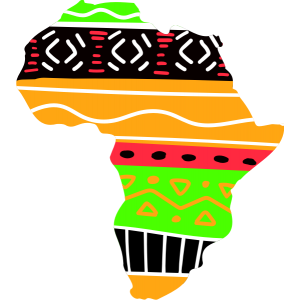 Carte Afrique coloré