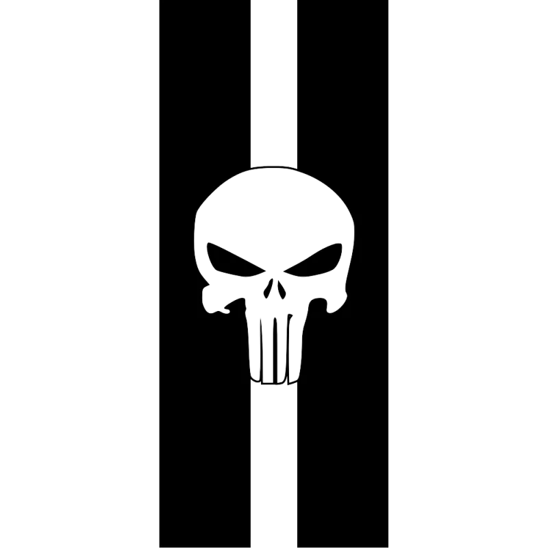 Sticker deco capot punisher 1