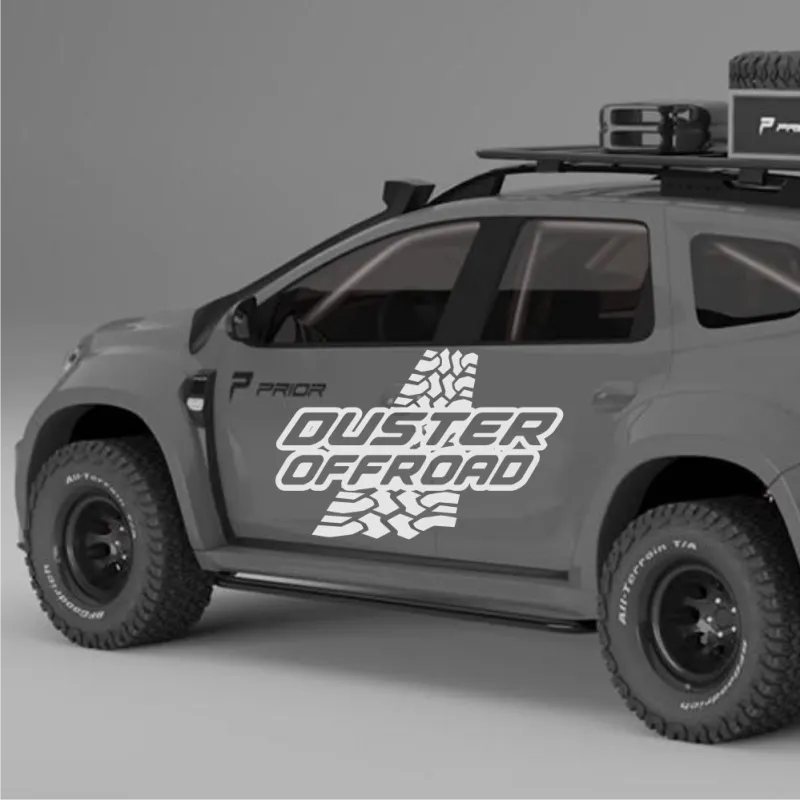 Sticker duster offroad pneu