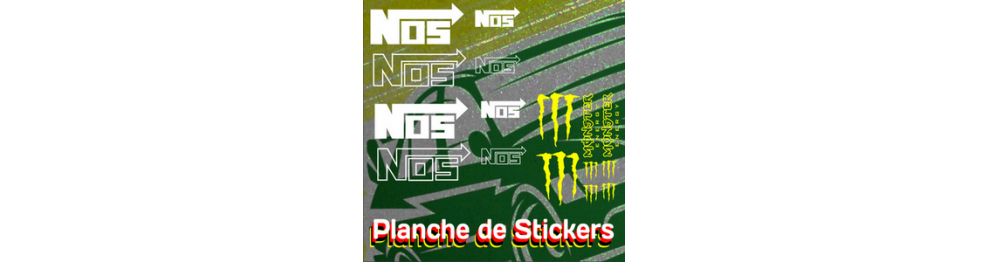 Planche stickers déco