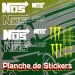 Planche stickers déco